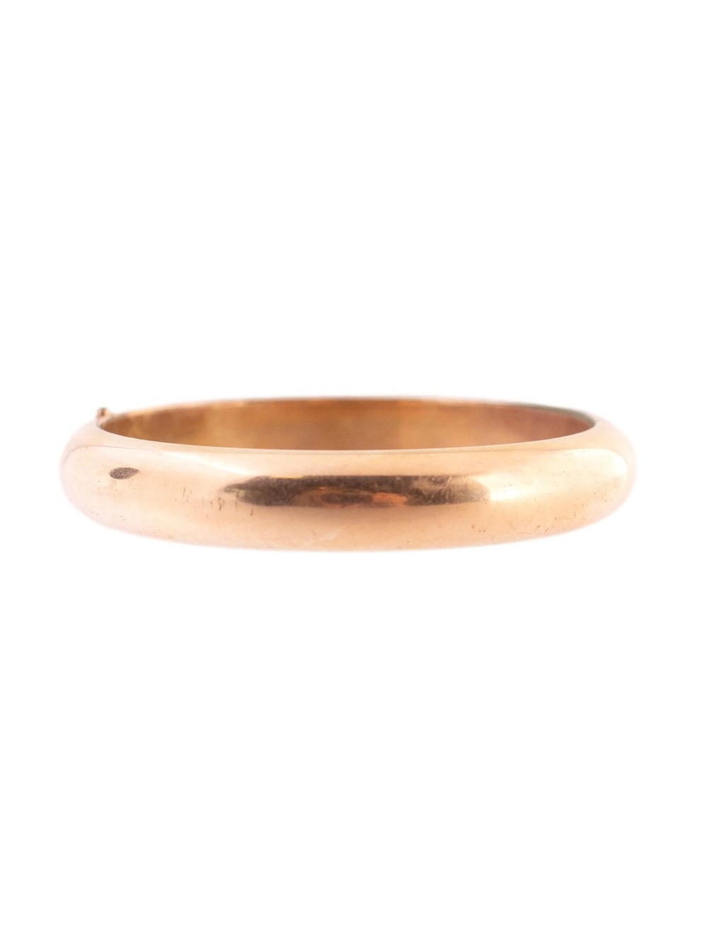 Gold filled hinge bangle bracelet - Picture 2 of 4
